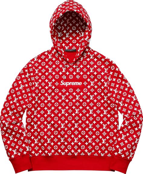 supreme hoodie louis vuitton red|Louis Vuitton supreme monogram.